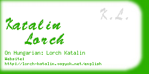 katalin lorch business card